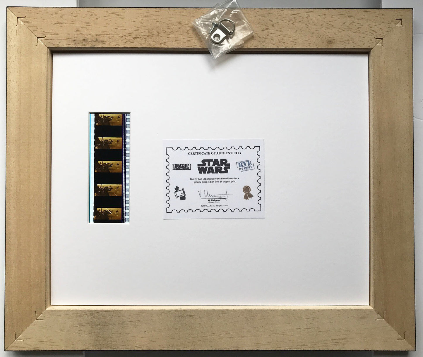 Handmade display inc original 35mm film cells for a STAR WARS Ep II fan v2