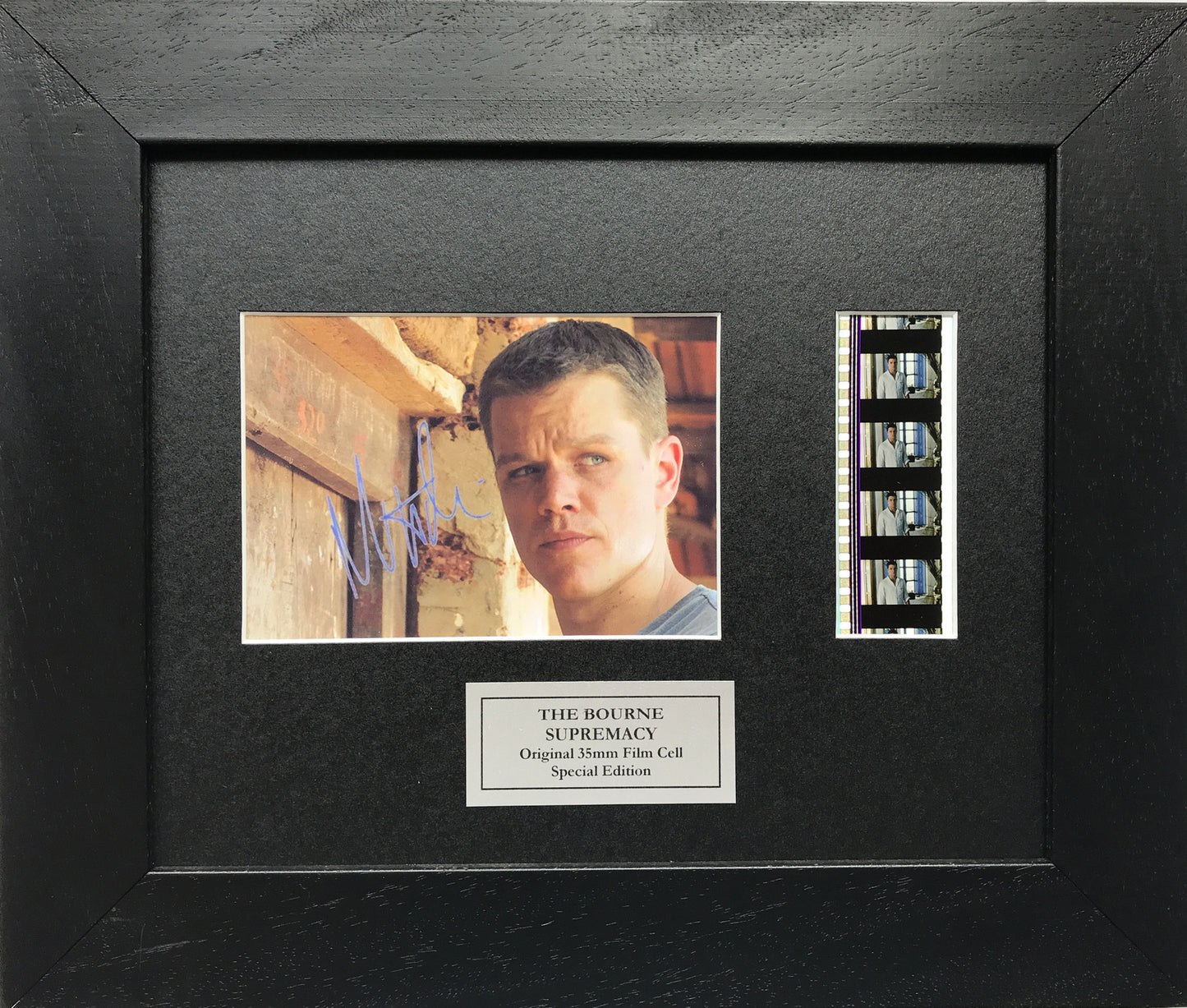 Handmade display featuring original film cell for THE BOURNE SUPREMACY fans vSR