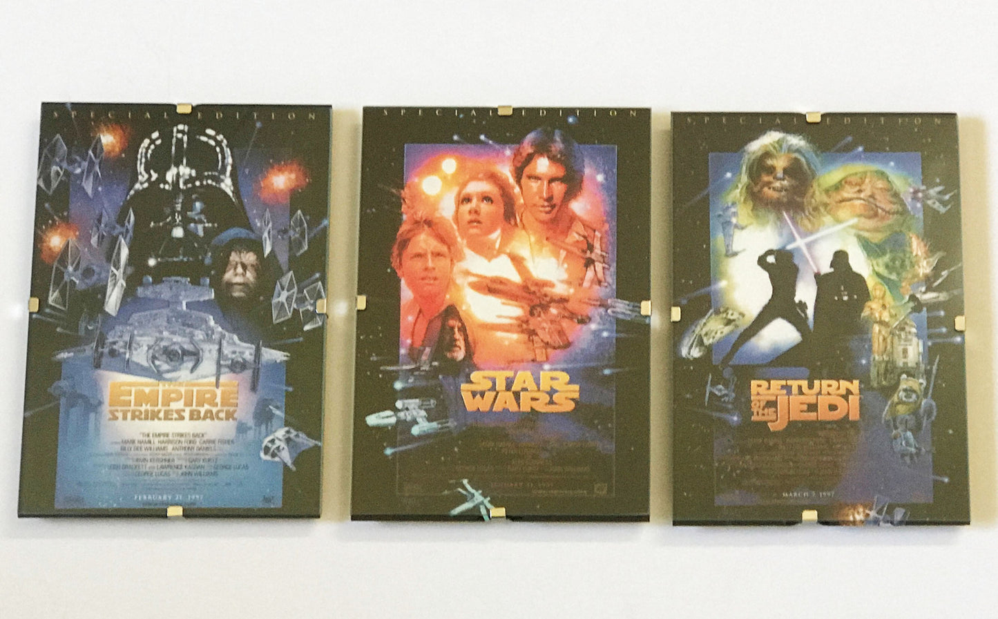 Special Edition Trilogy Postcard Set of 3 for a Star Wars Trilogy fan