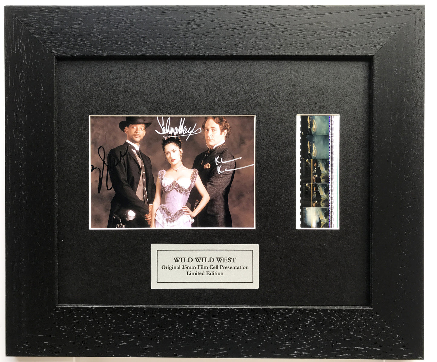 Hand crafted display featuring original film cells for a WILD, WILD WEST fan vSR