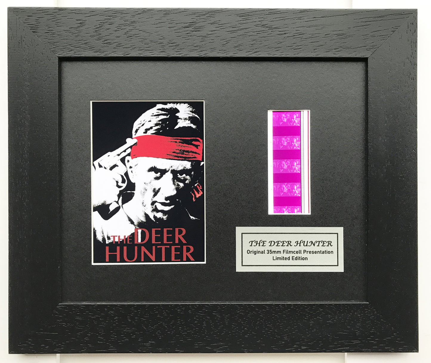 Hand crafted display featuring original film cells for a The DEER HUNTER fan v2