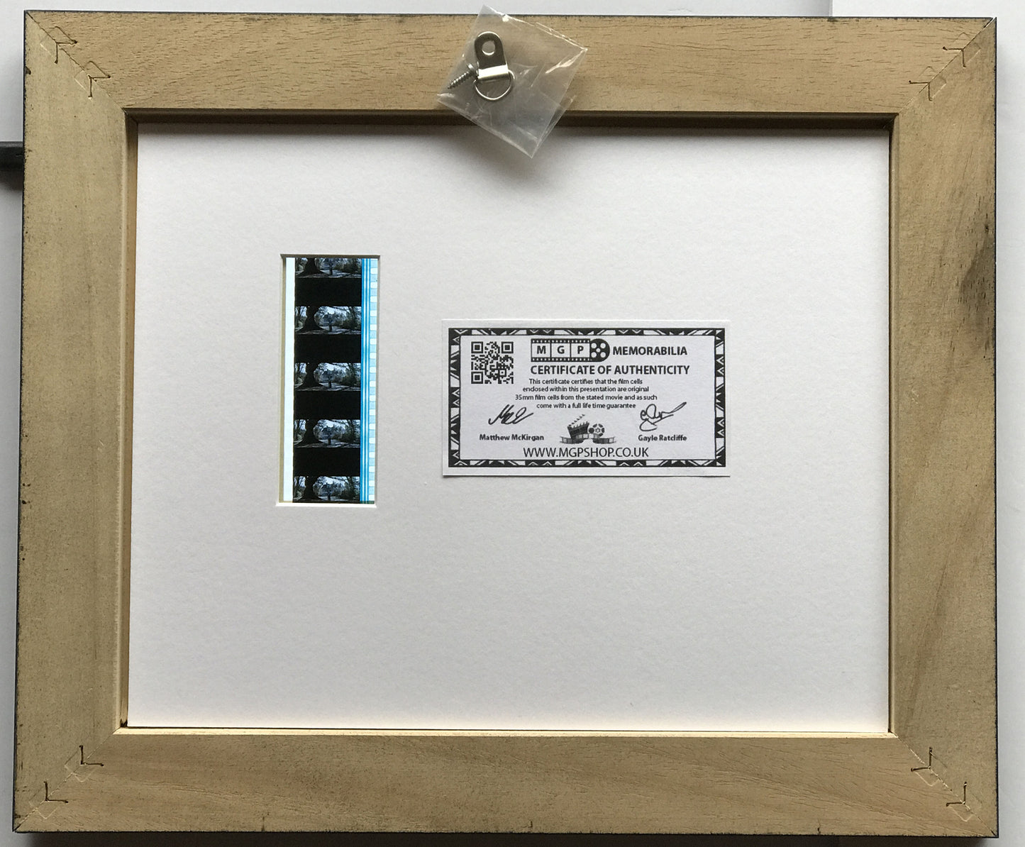Hand crafted display featuring original film cells for THE CONJURING fans v1