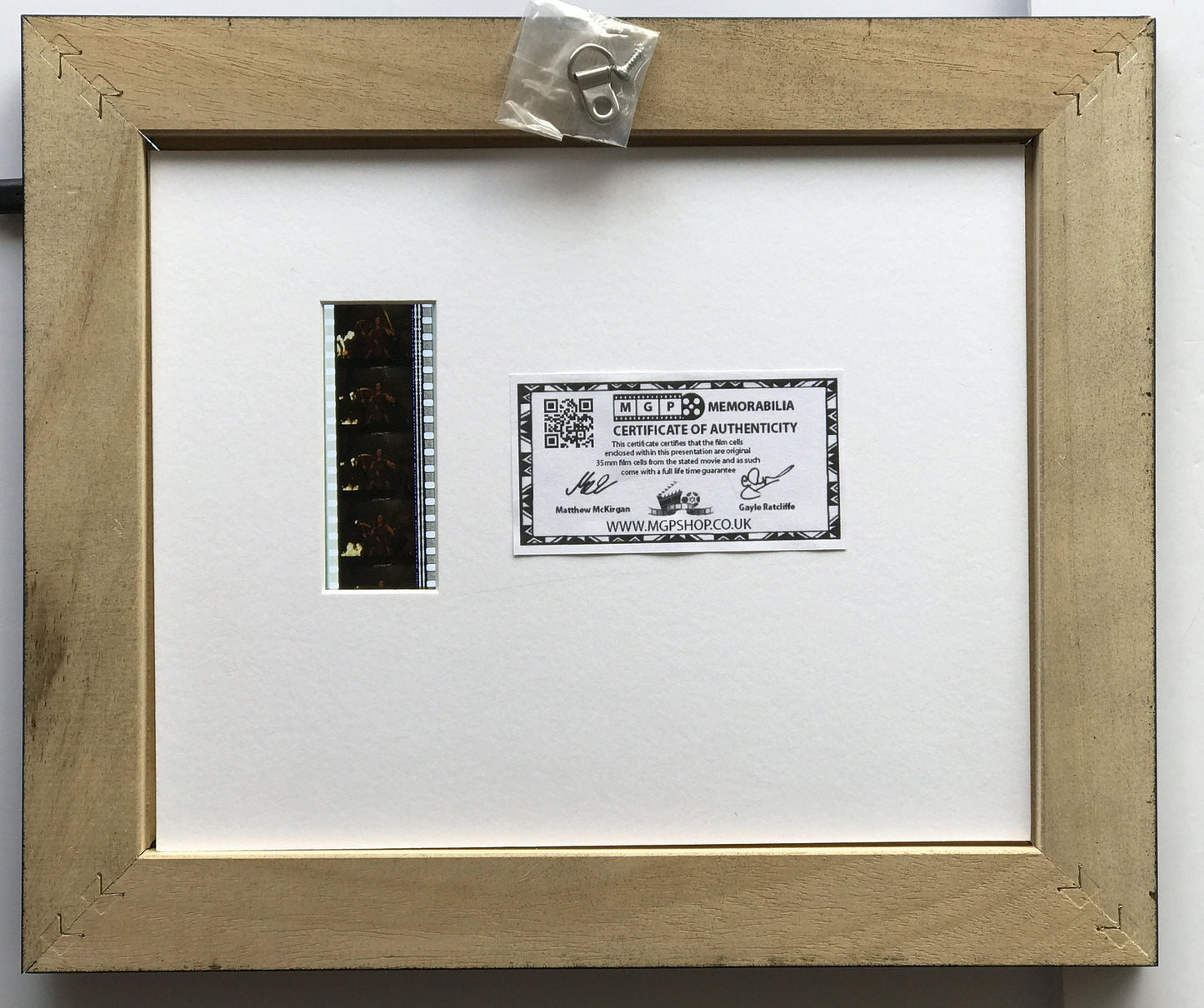 Hand crafted display featuring original film cells for THE SCORPION KING fans v1