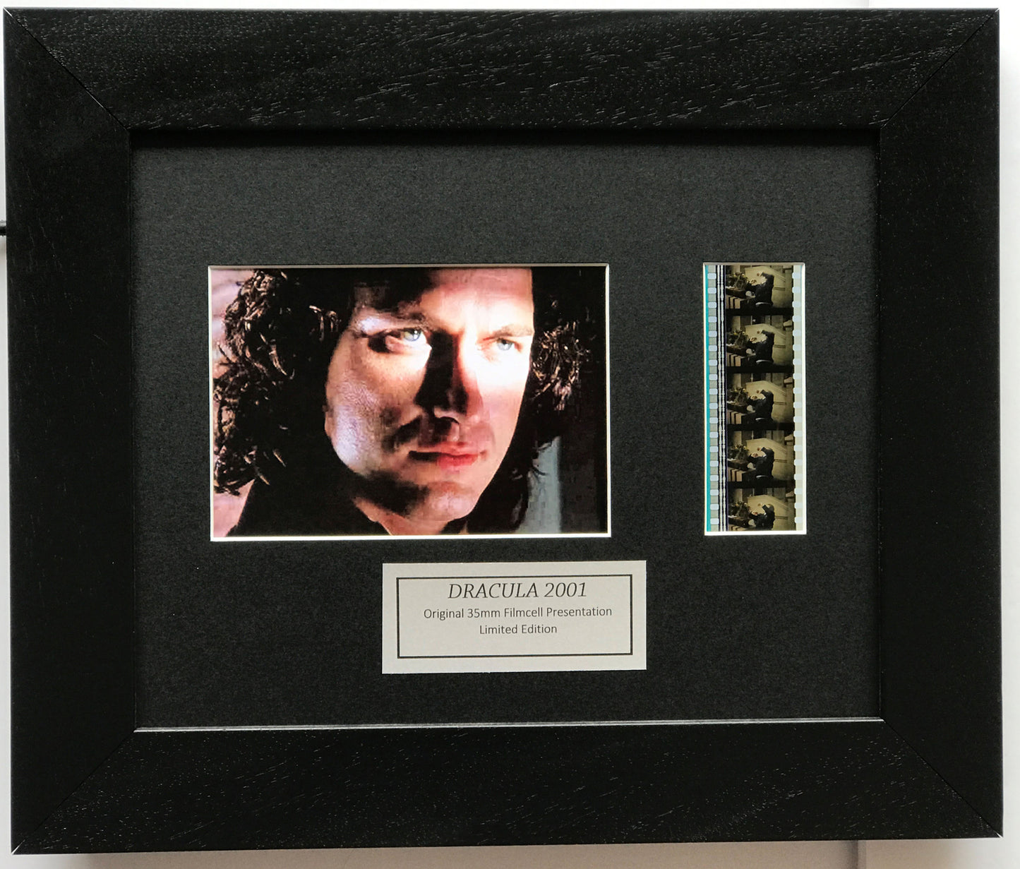 Handmade display featuring original film cells for DRACULA (Gerard Butler) fans