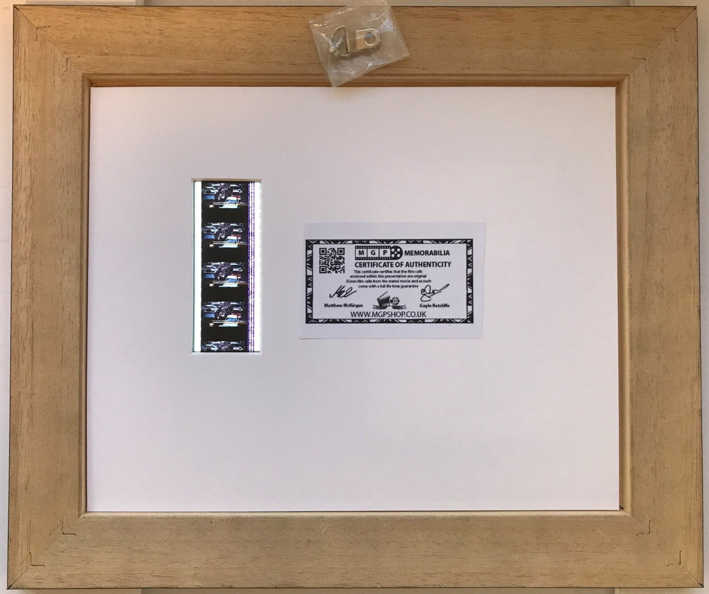 Handmade display featuring original 35mm filmcells for a DAWN of THE DEAD fan v1