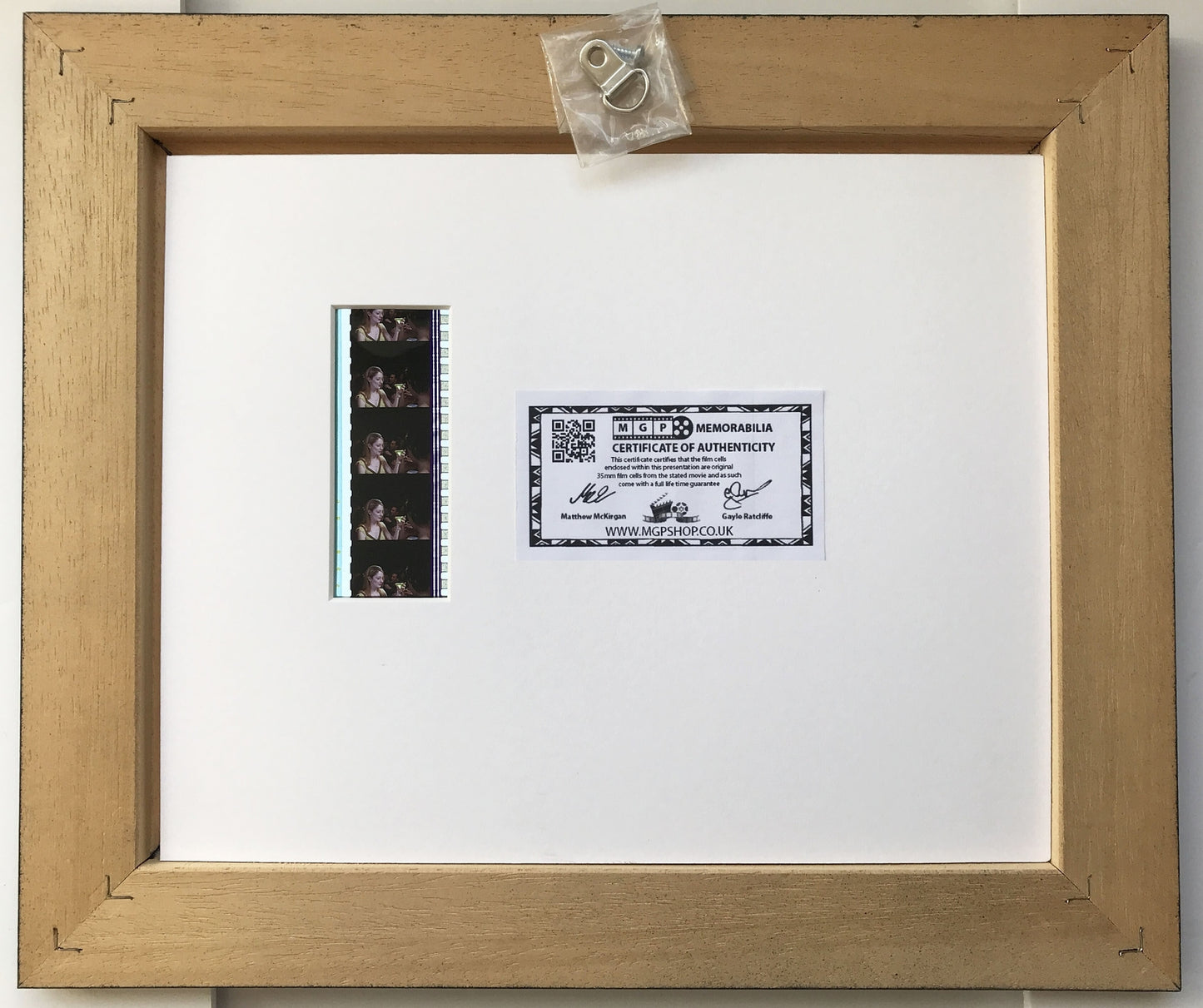 Handmade display featuring original 35mm film cells for 13 GOING ON 30 fans