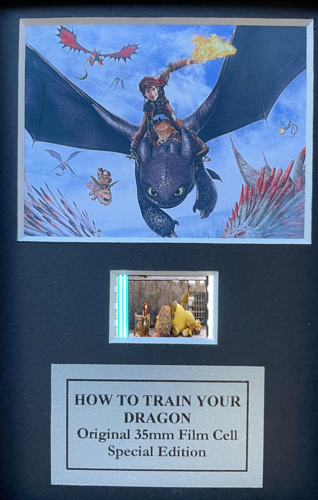 How To Train Your Dragon Original Mini 35mm Film Cells set in Quality Wood Frame