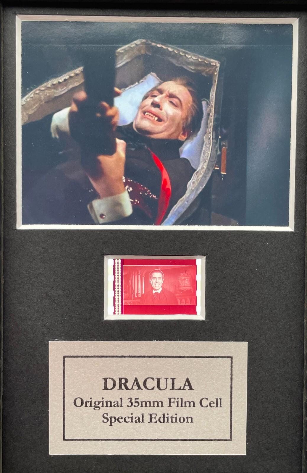 DRACULA Original Mini 35mm Film Cells set within Quality Wood Frame + COA