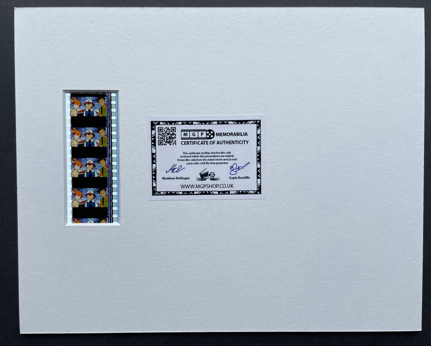 POKEMON Original 35mm Film Cells set in Quality Wood Frame + COA