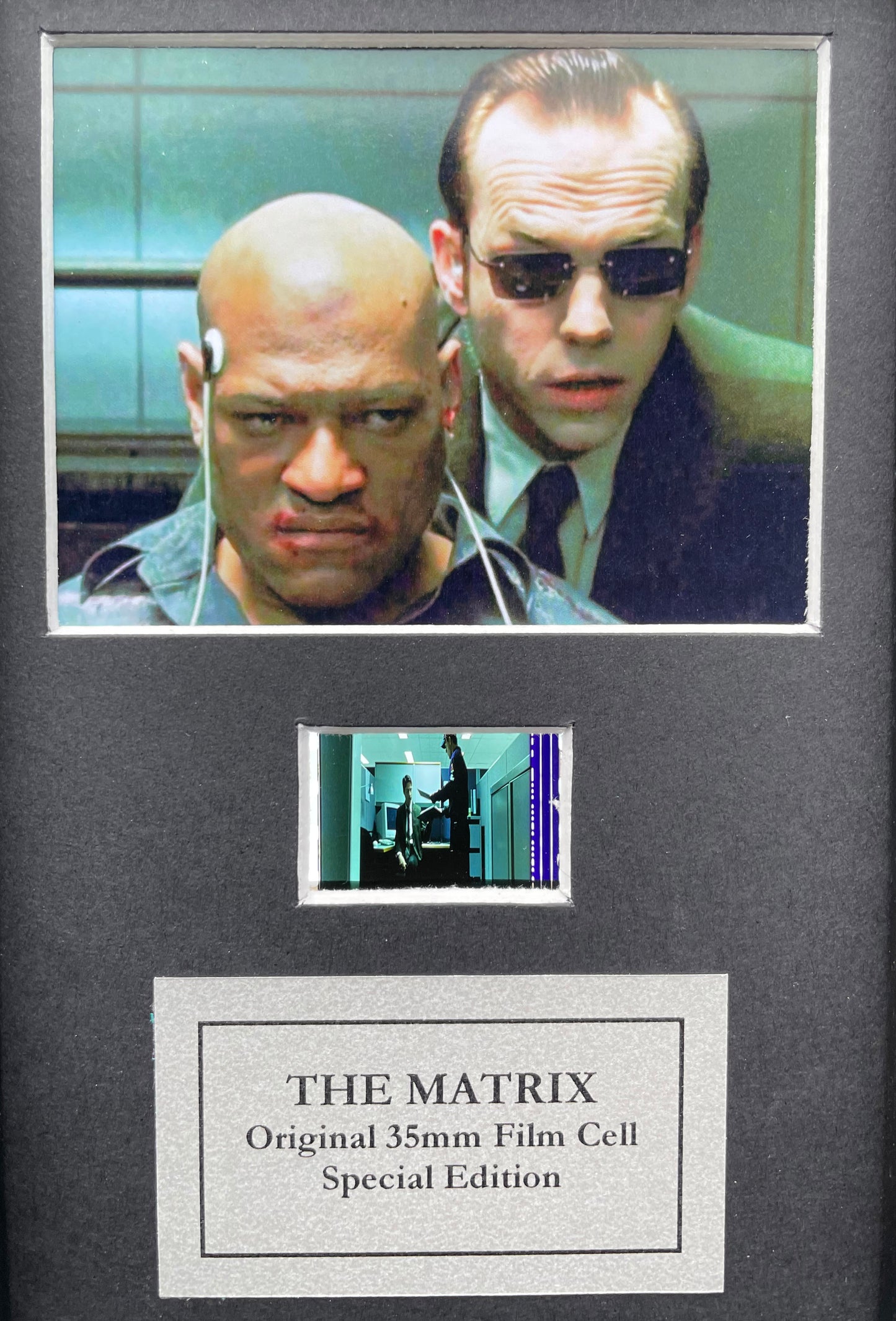 THE MATRIX 1999 Original Mini 35mm Film Cell set within a Quality Wood Frame
