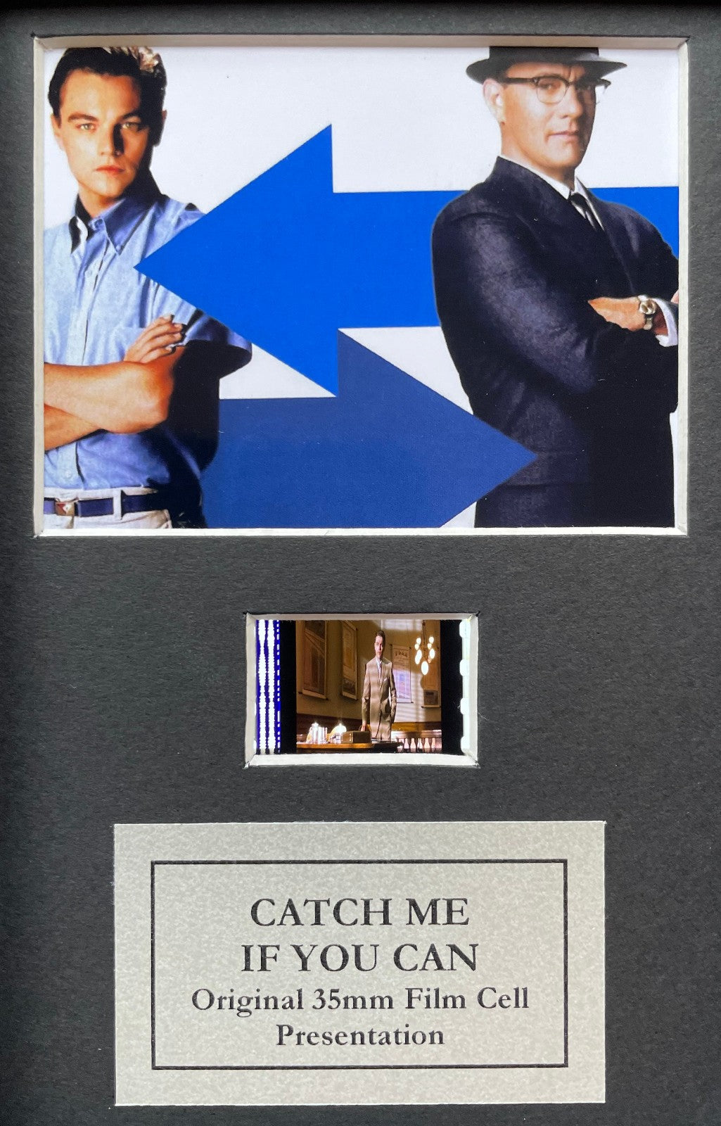 Catch Me If You Can TOM HANKS Original Mini 35mm Film Cells in Quality Wood Frame