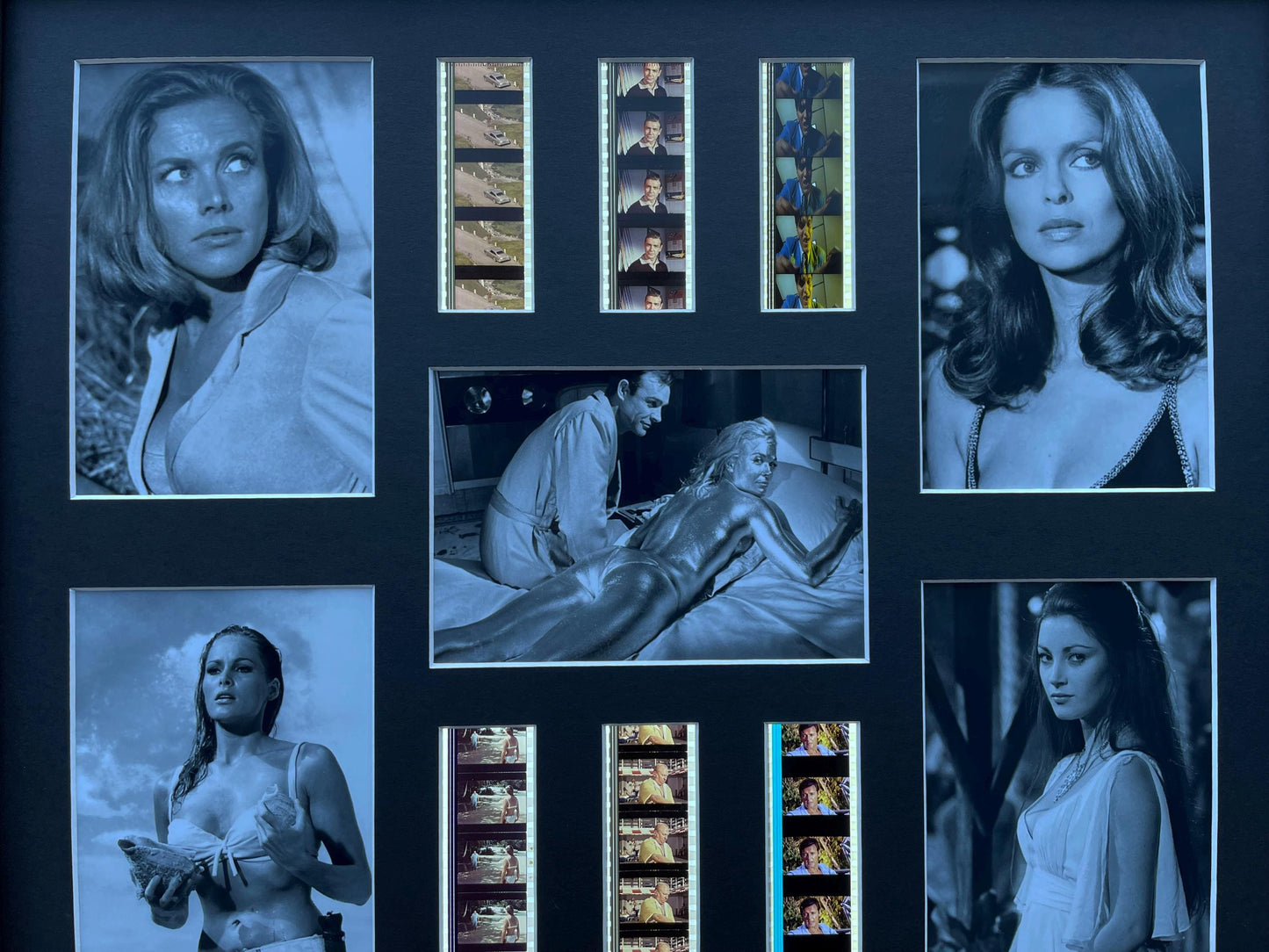 BOND LADIES Original 35mm Film Cells in Quality Wood Frame Ltd. Edition of 50