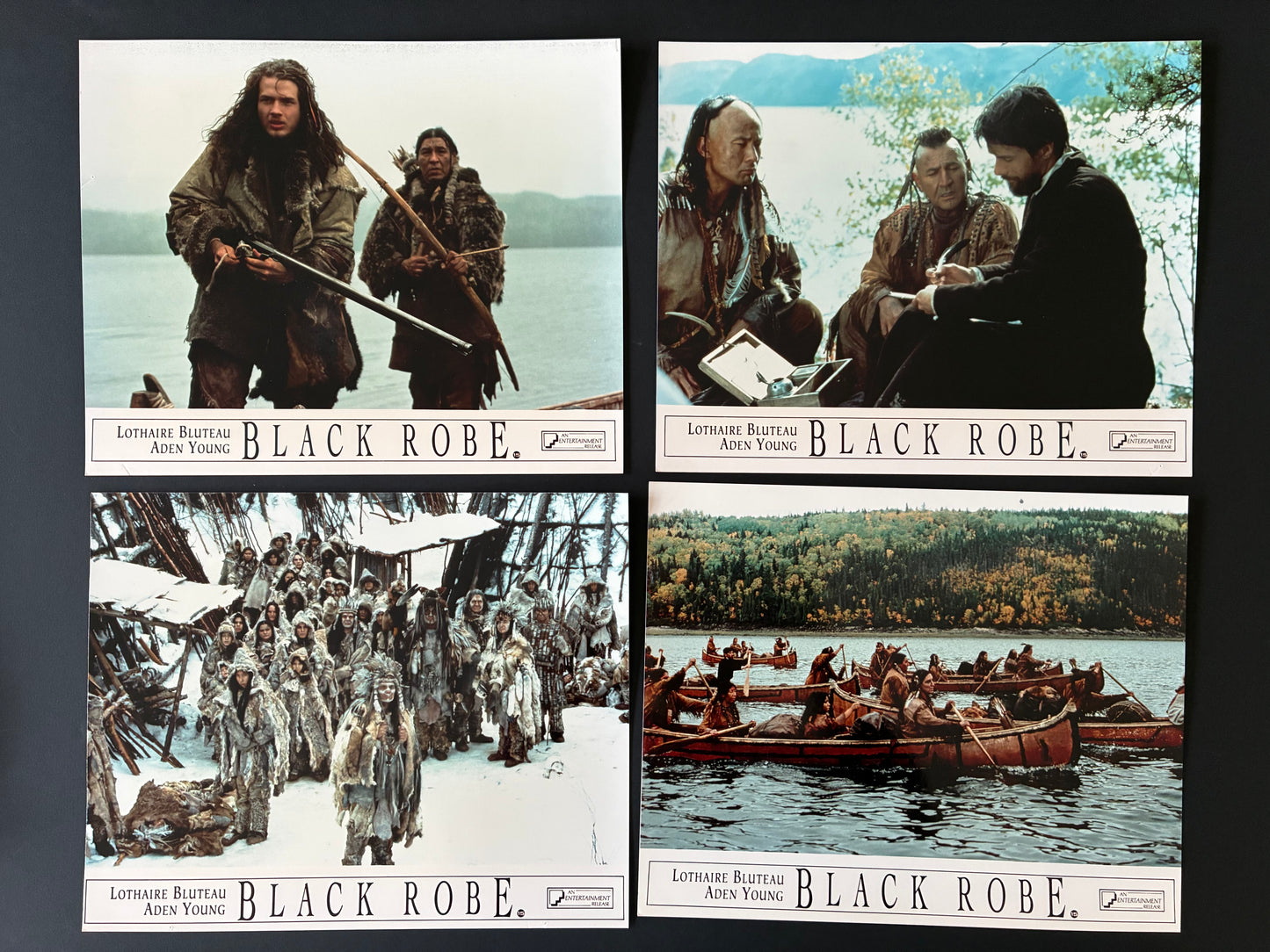 BLACK ROBE (1991) Original Lobby Cards x 8 with Aden Young