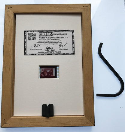Hand crafted display featuring original film cell for a James Bond MOONRAKER fan
