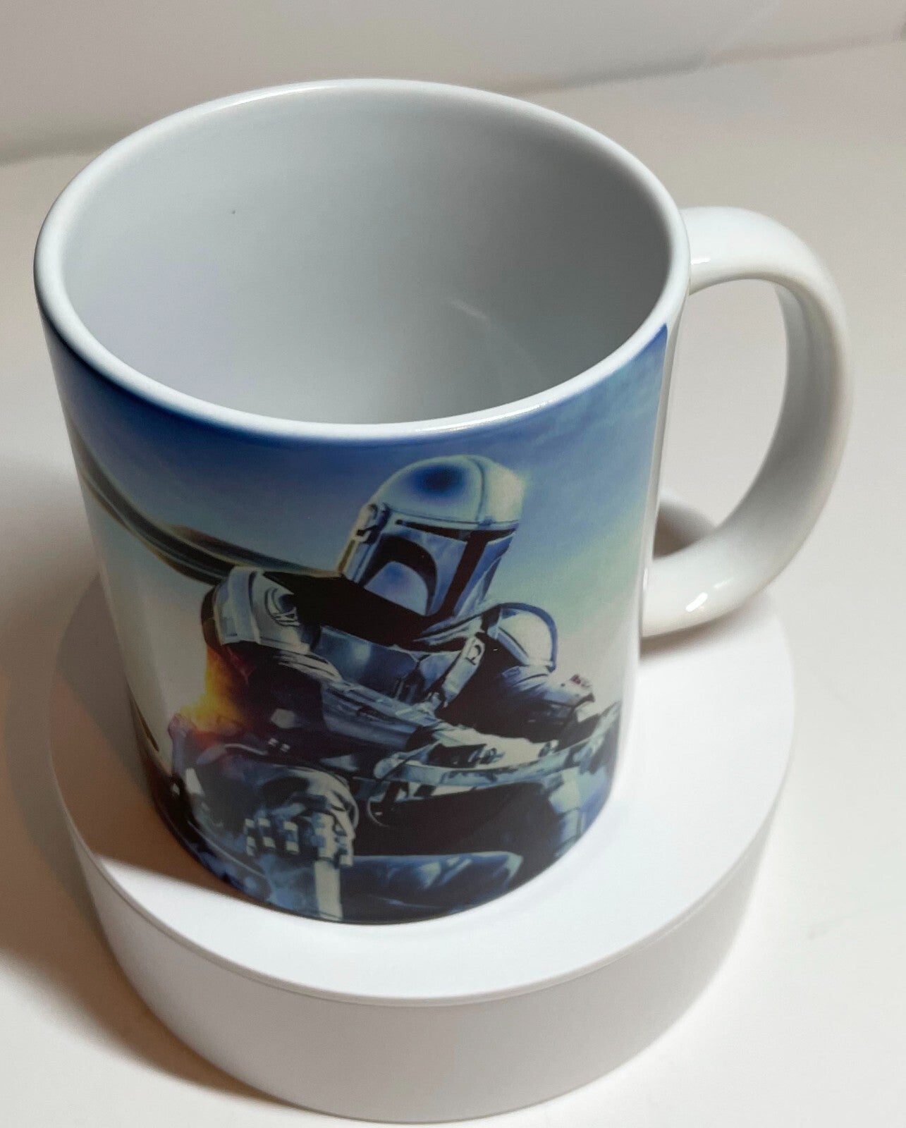 Hand Crafted 11oz Coffee mug for a Star Wars THE MANDALORIAN fan