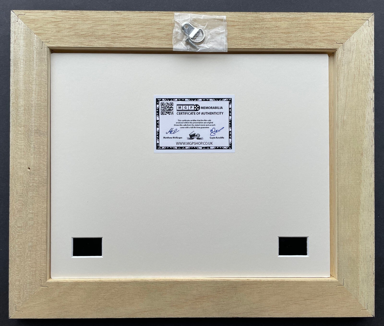 CASABLANCA 1942 Original 35mm film Cell Memorabilia + Bogart Signed Repro