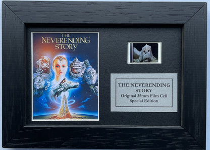 Hand crafted display featuring original filmcell for a The NeverEnding Story fan