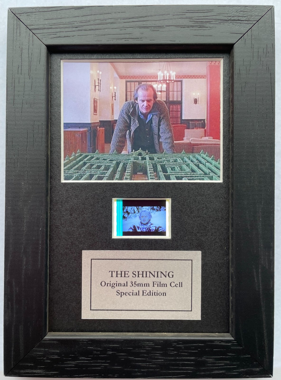 THE SHINING Original Mini 35mm Film Cells set in Quality Wood Frame + COA