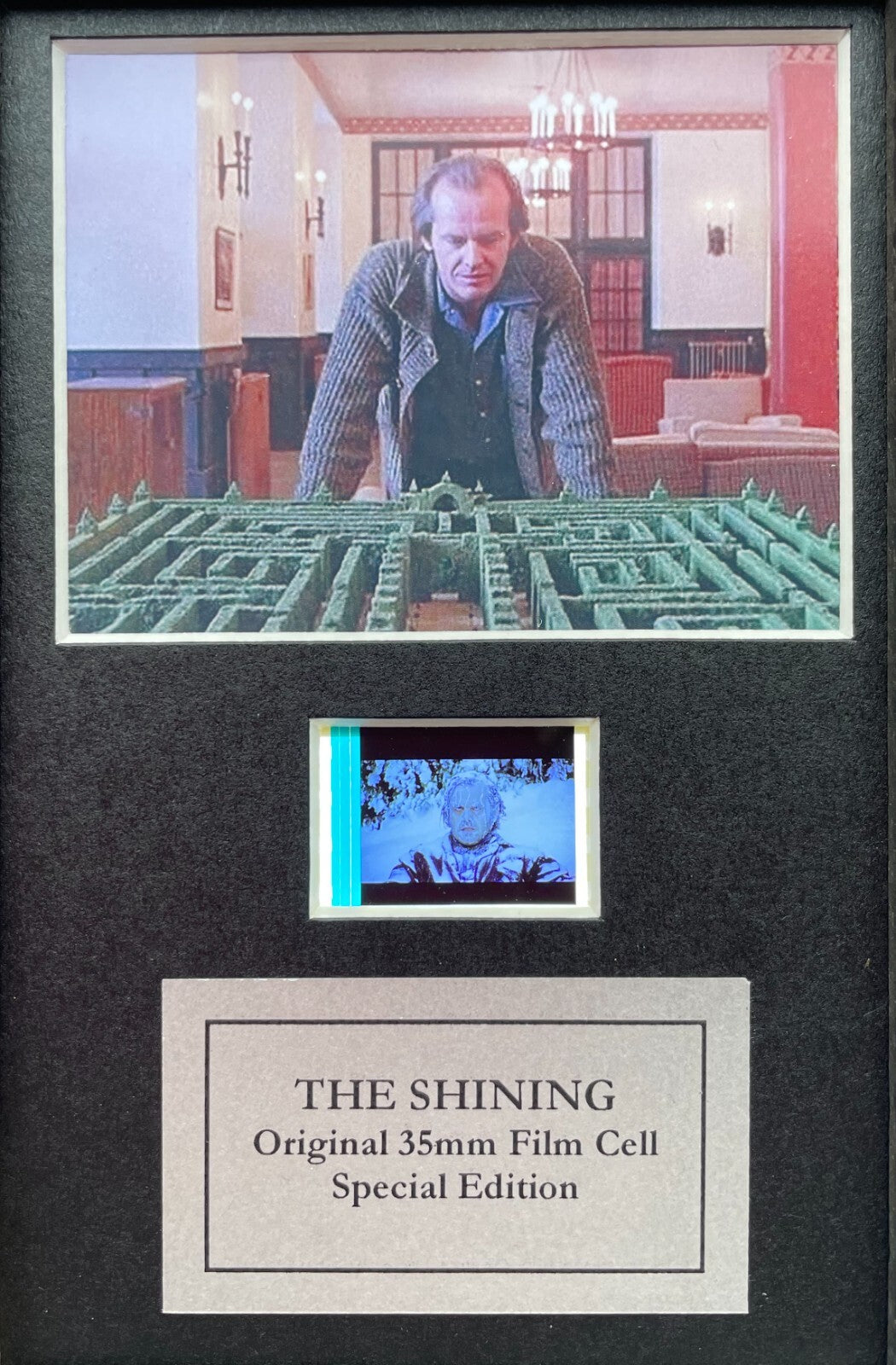 THE SHINING Original Mini 35mm Film Cells set in Quality Wood Frame + COA