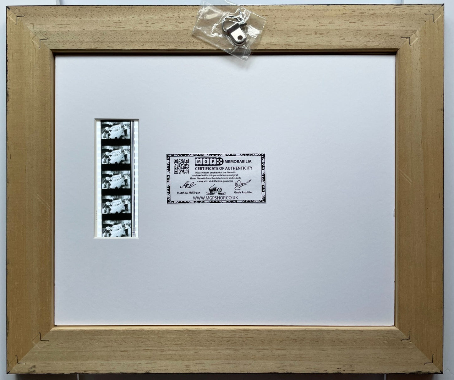 Hand crafted display featuring original 35mm film cells for CARRY ON CABBY fans