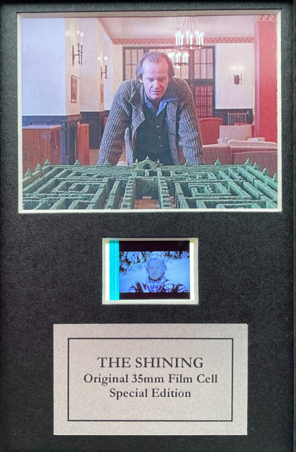 THE SHINING Original Mini 35mm Film Cells set in Quality Wood Frame + COA