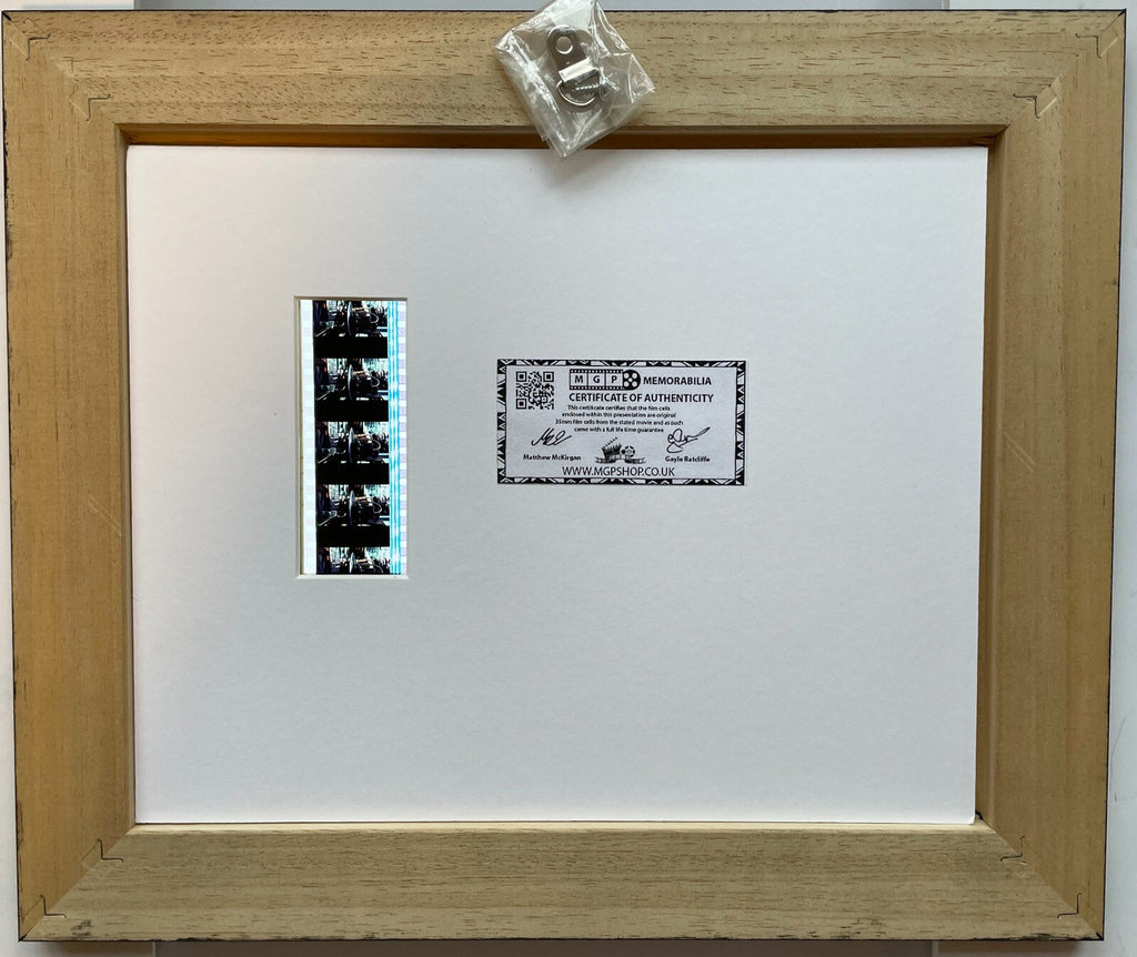 Hand crafted display featuring original 35mm film cells for a Saw 2004 Movie fan