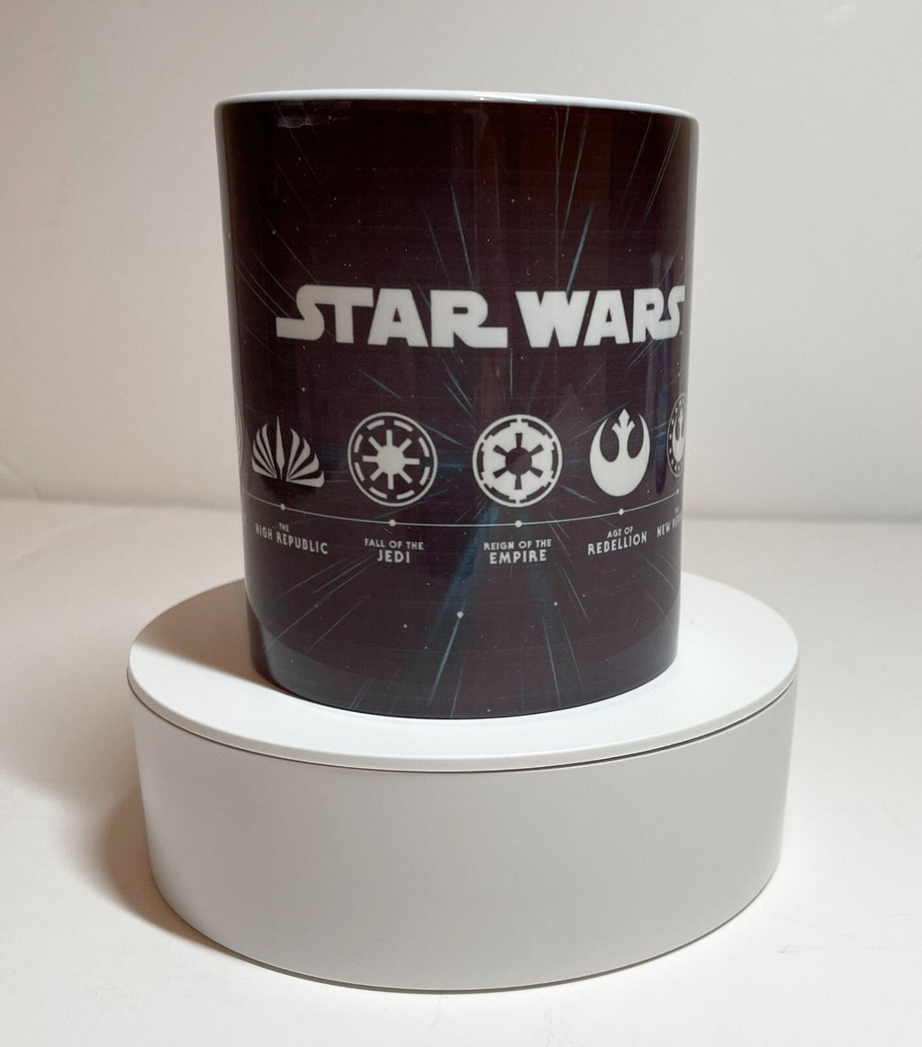 Hand Crafted 11oz Coffee mug for a Star Wars TIMELINE fan