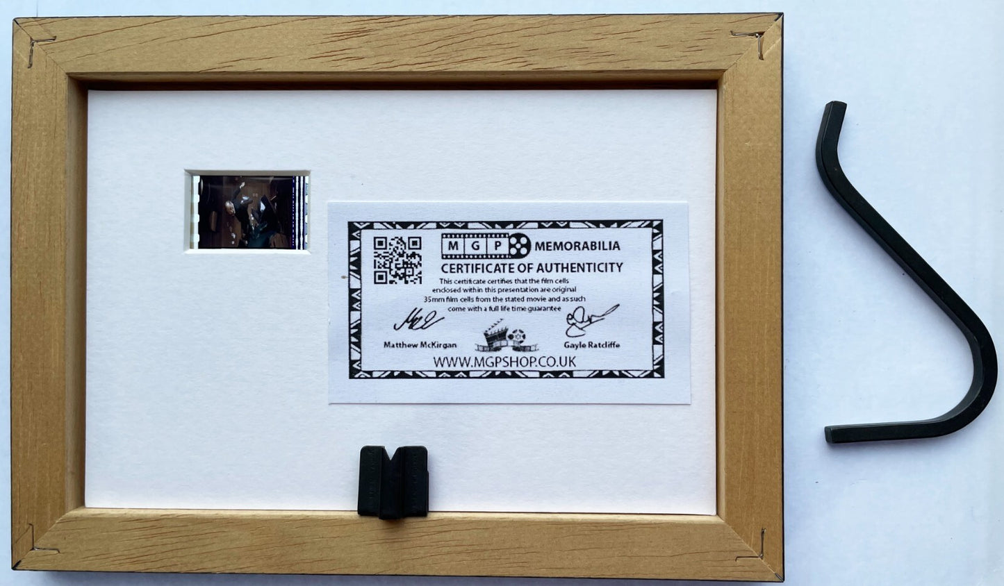 THE TRANSPORTER Original Mini 35mm Film Cells set in Quality Wood Frame + COA