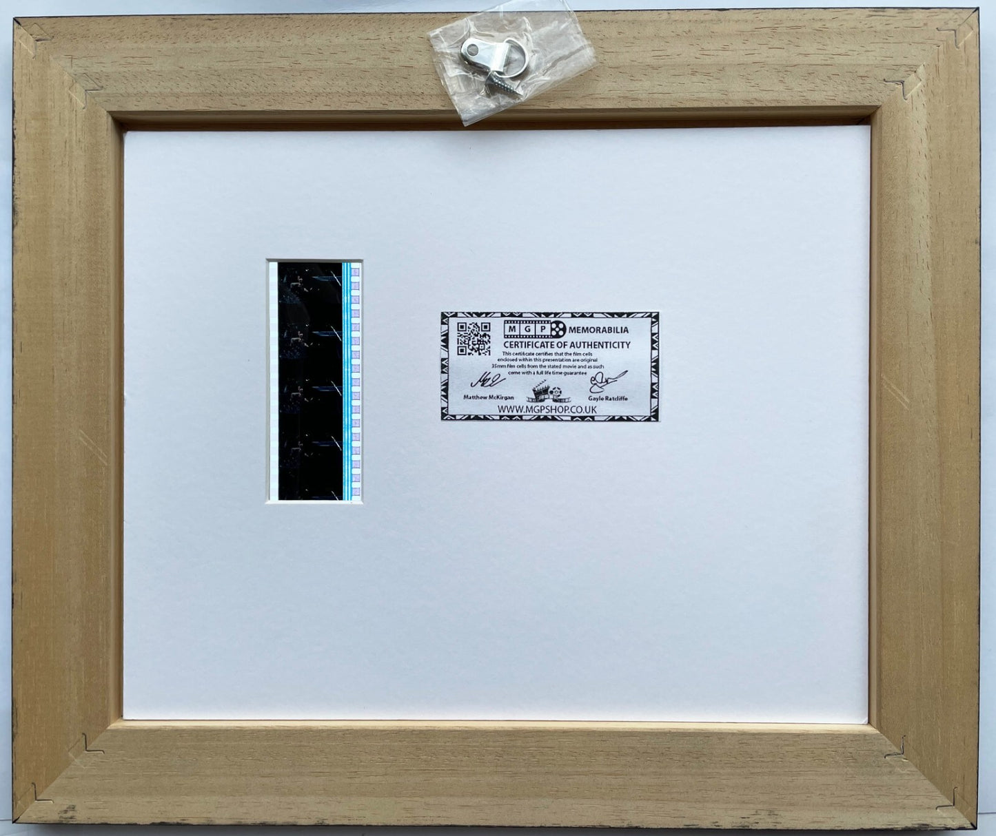 Handmade display inc original 35mm filmcells for a SAW VII The Final Chapter fan