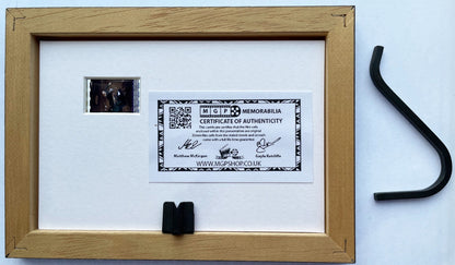 THE TRANSPORTER Original Mini 35mm Film Cells set in Quality Wood Frame + COA