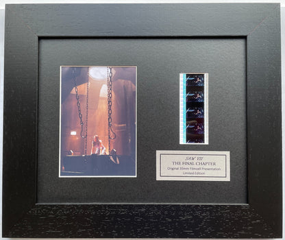 Handmade display inc original 35mm filmcells for a SAW VII The Final Chapter fan
