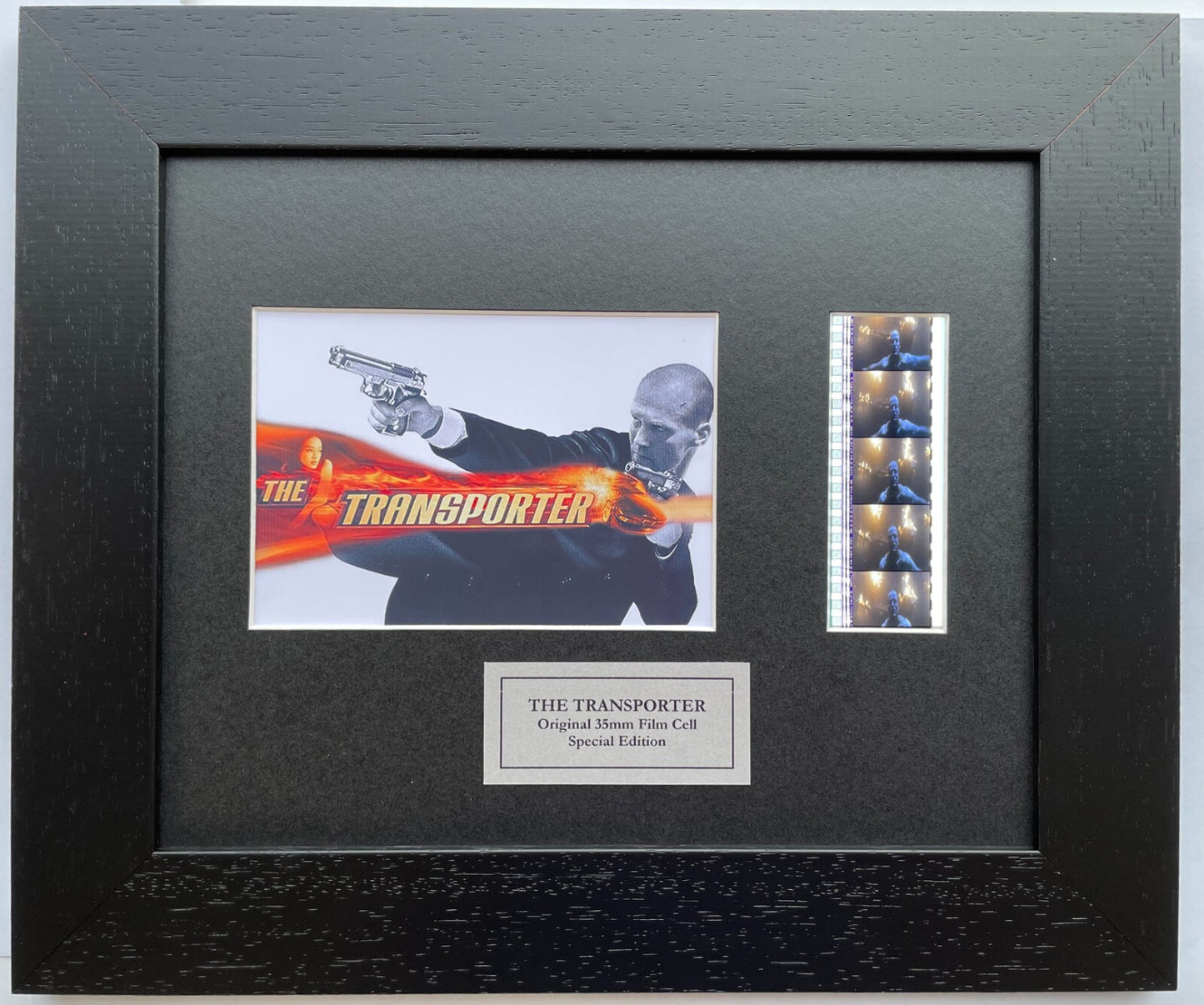 Hand crafted display featuring original film cells for THE TRANSPORTER fans V1