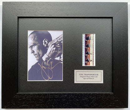 Handmade display featuring original 35mm film cells for The Transporter fans vSR