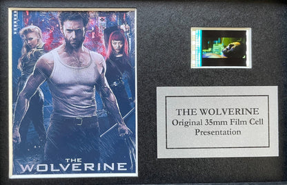 Hand crafted display featuring original Mini film cell for The Wolverine fans