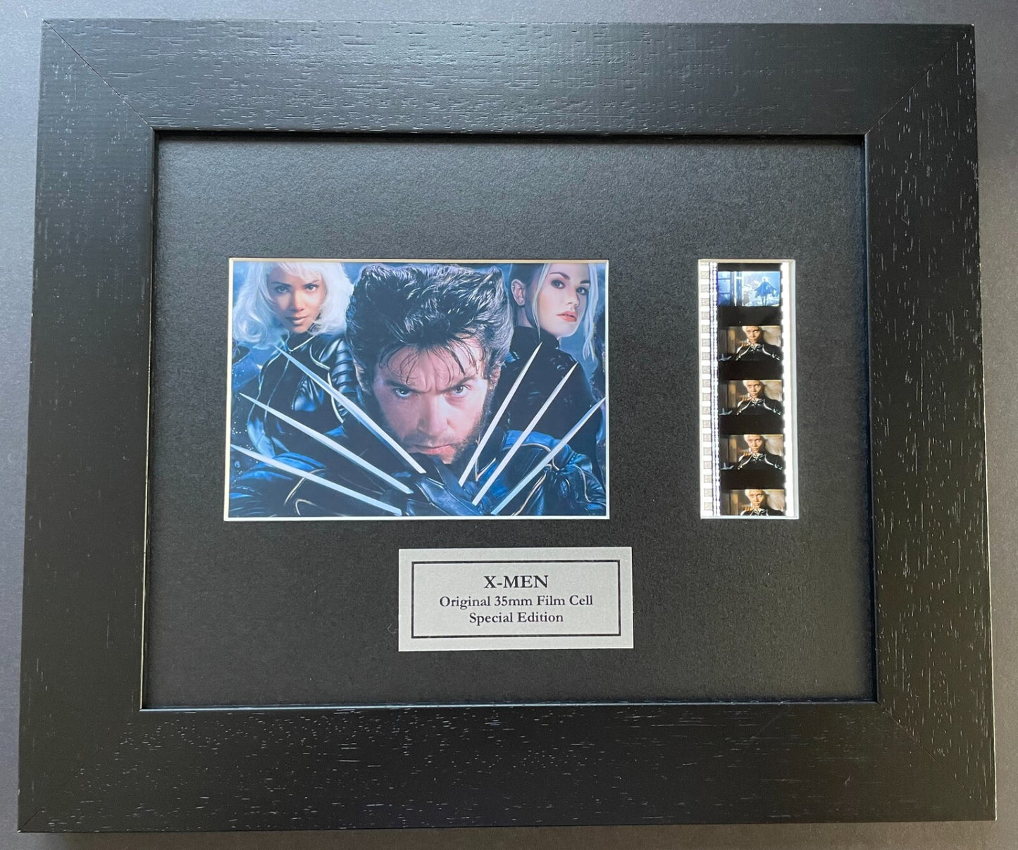 Hand crafted display featuring original 35mm filmcells for X-MEN ORIGINS fans v2