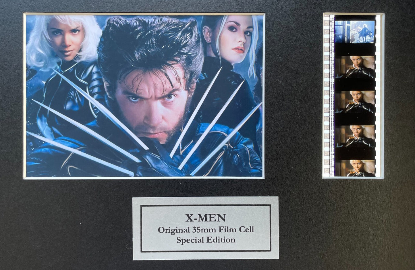 Hand crafted display featuring original 35mm filmcells for X-MEN ORIGINS fans v2