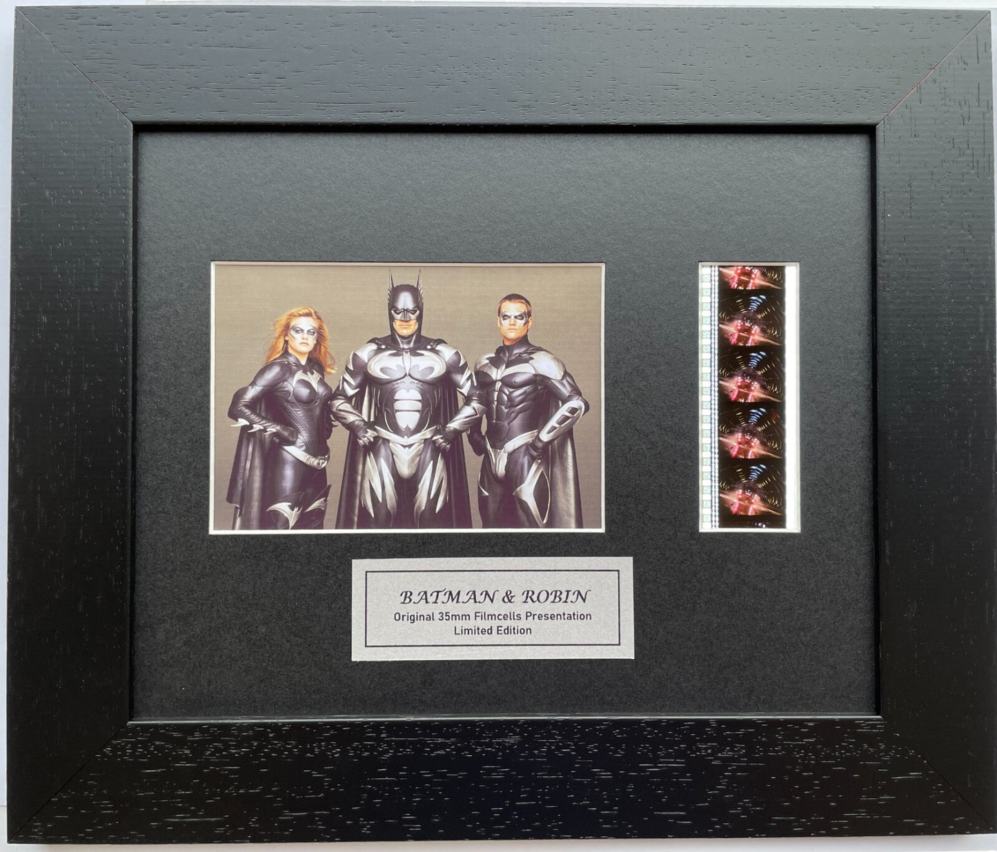 Hand crafted gift featuring original film cells for BATMAN & ROBIN 1997 fans v3