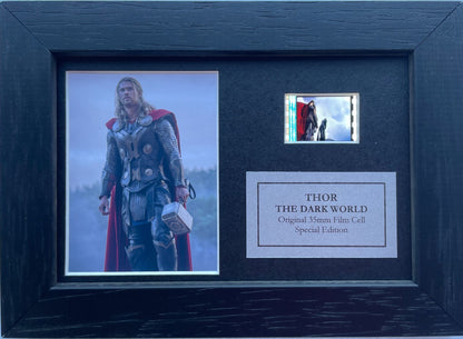 Hand crafted display featuring original Mini 35mm film cells for a THOR fan v1
