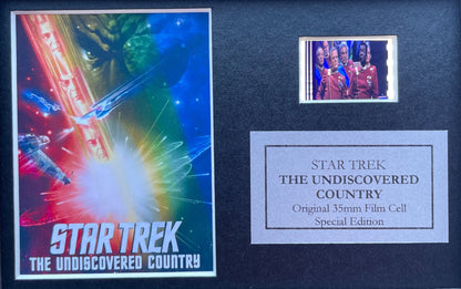 Handmade gift with original filmcell for Star Trek THE UNDISCOVERED COUNTRY fans
