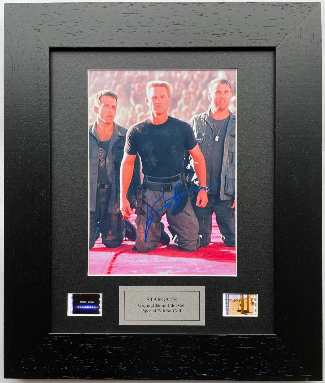 Stargate KURT RUSSELL Original 35mm Film Cells set in Quality Wood Frame + COA