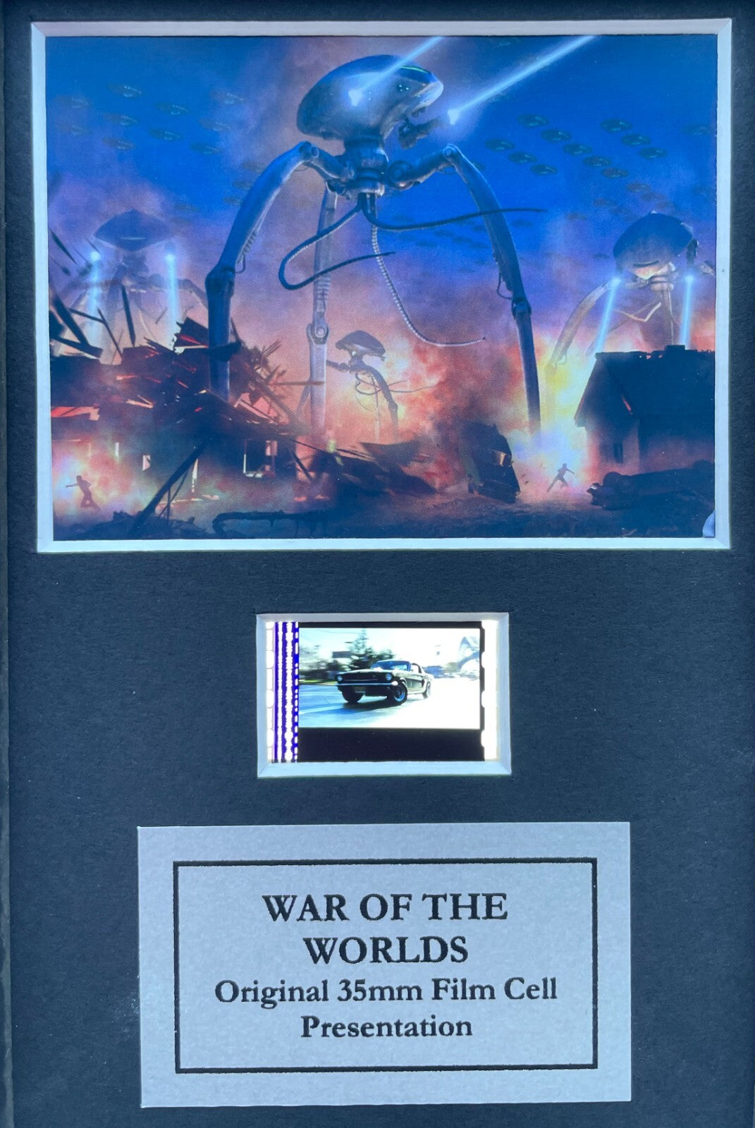 War of The Worlds Original Mini 35mm Film Cells set in Quality Wood Frame v2