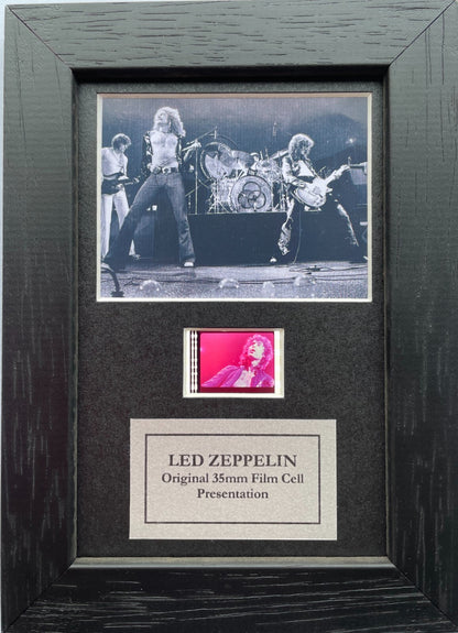 LED ZEPPELIN Original Mini 35mm Film Cells set in Quality Wood Frame + COA