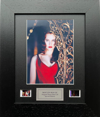 Hand crafted display featuring original 35mm film cells for MOULIN ROUGE v1