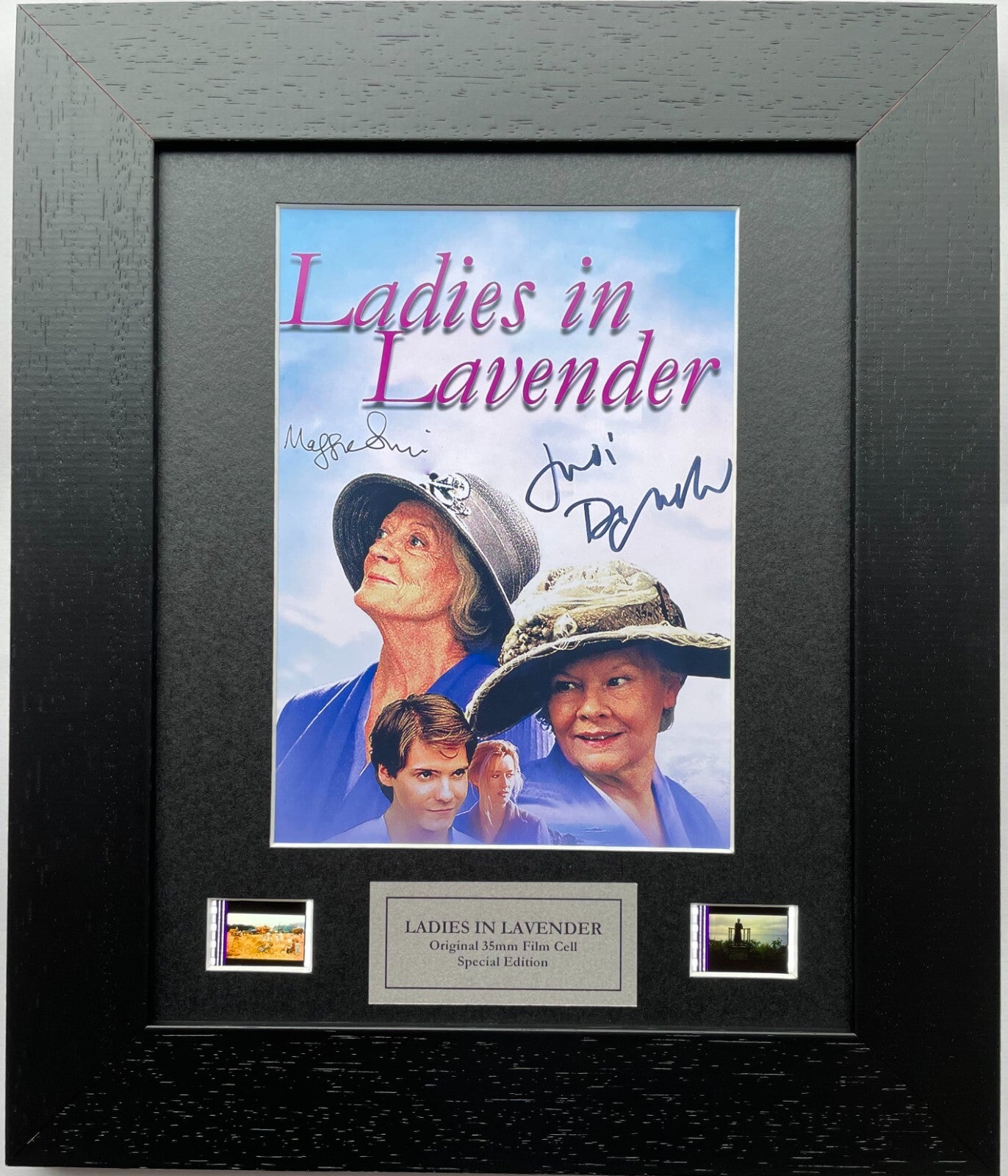 Handmade display featuring original filmcells for Judi Dench & Maggie Smith fans