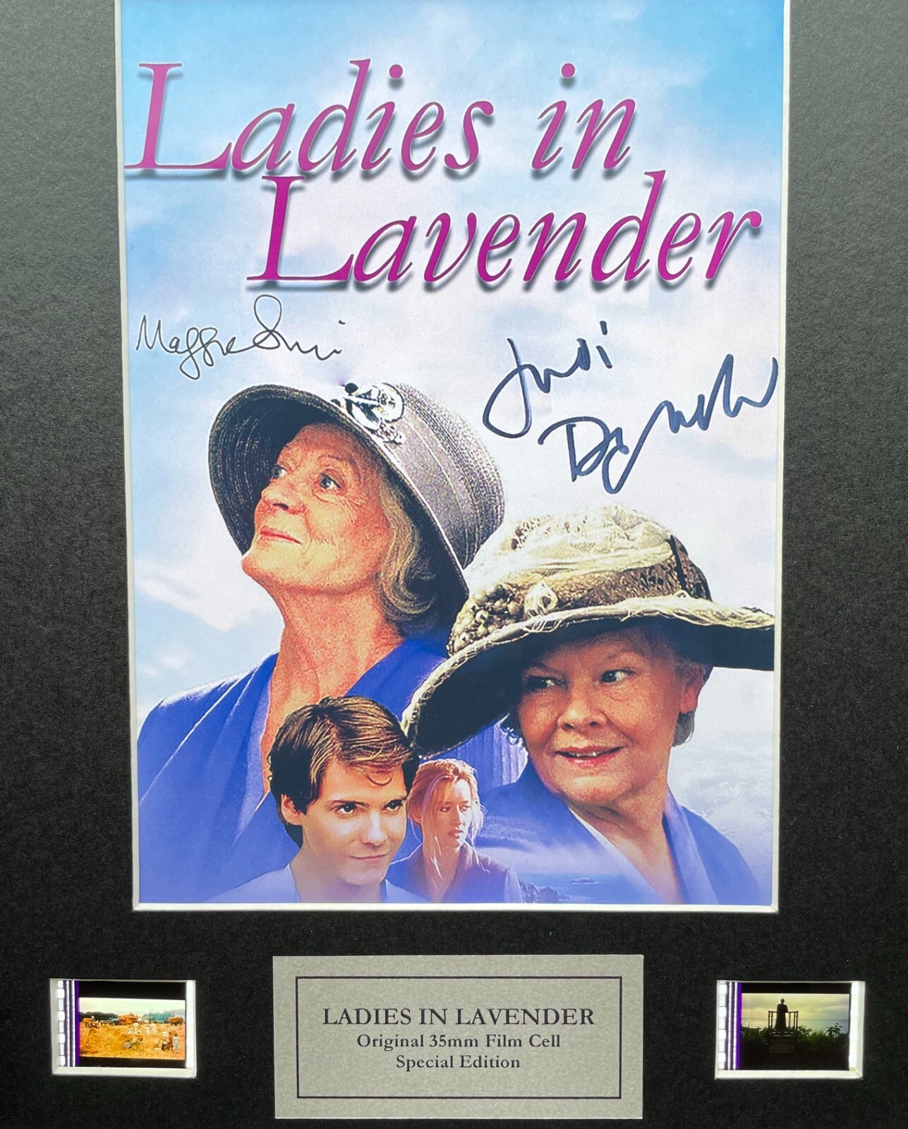 Handmade display featuring original filmcells for Judi Dench & Maggie Smith fans