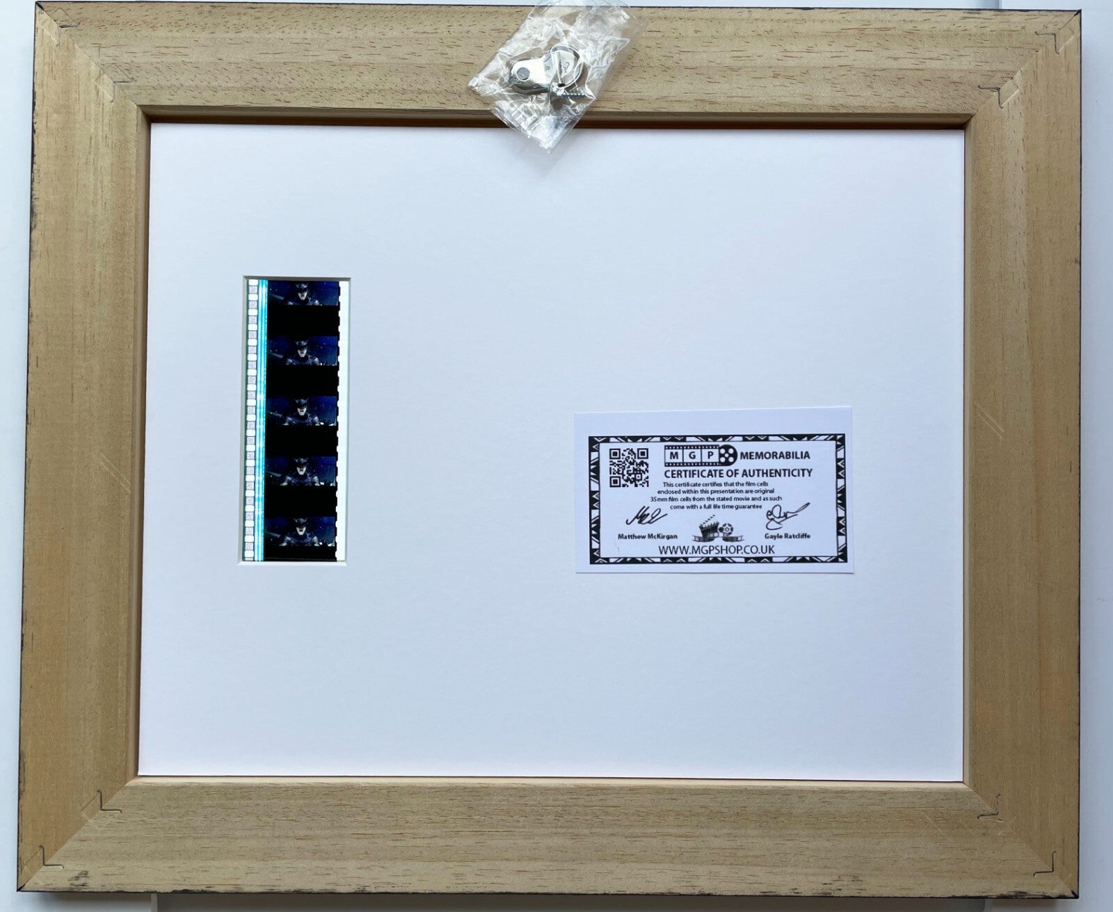 Hand crafted display featuring original 35mm film cells for a WATCHMEN fan v2