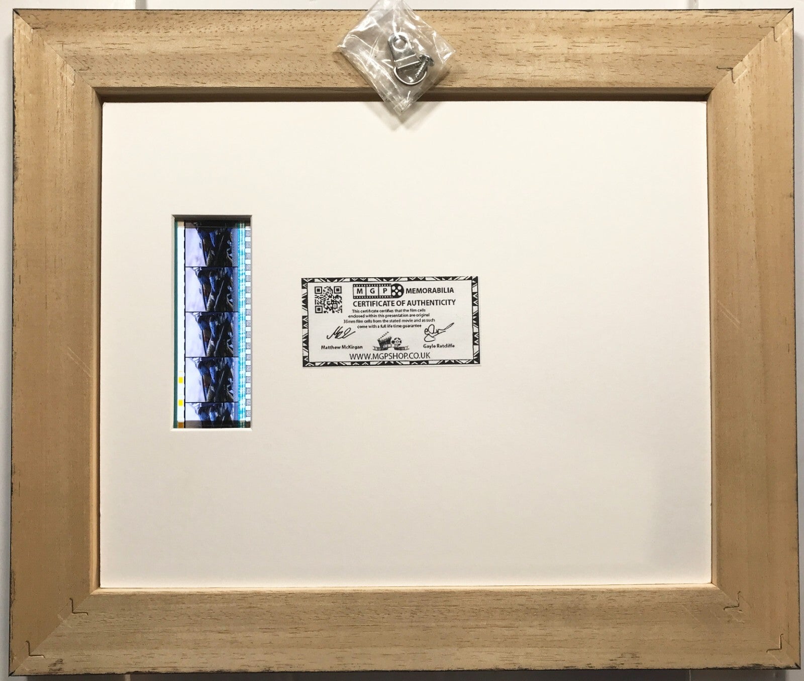 Hand crafted display featuring original 35mm film cells for an AVATAR 2009 fan