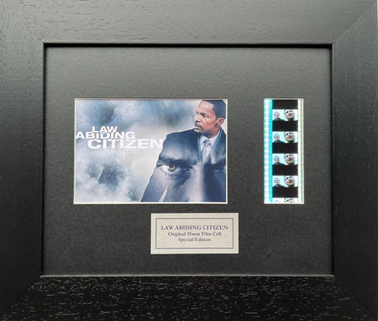 Hand crafted display featuring original filmcells for LAW ADIDING CITIZEN fans v1