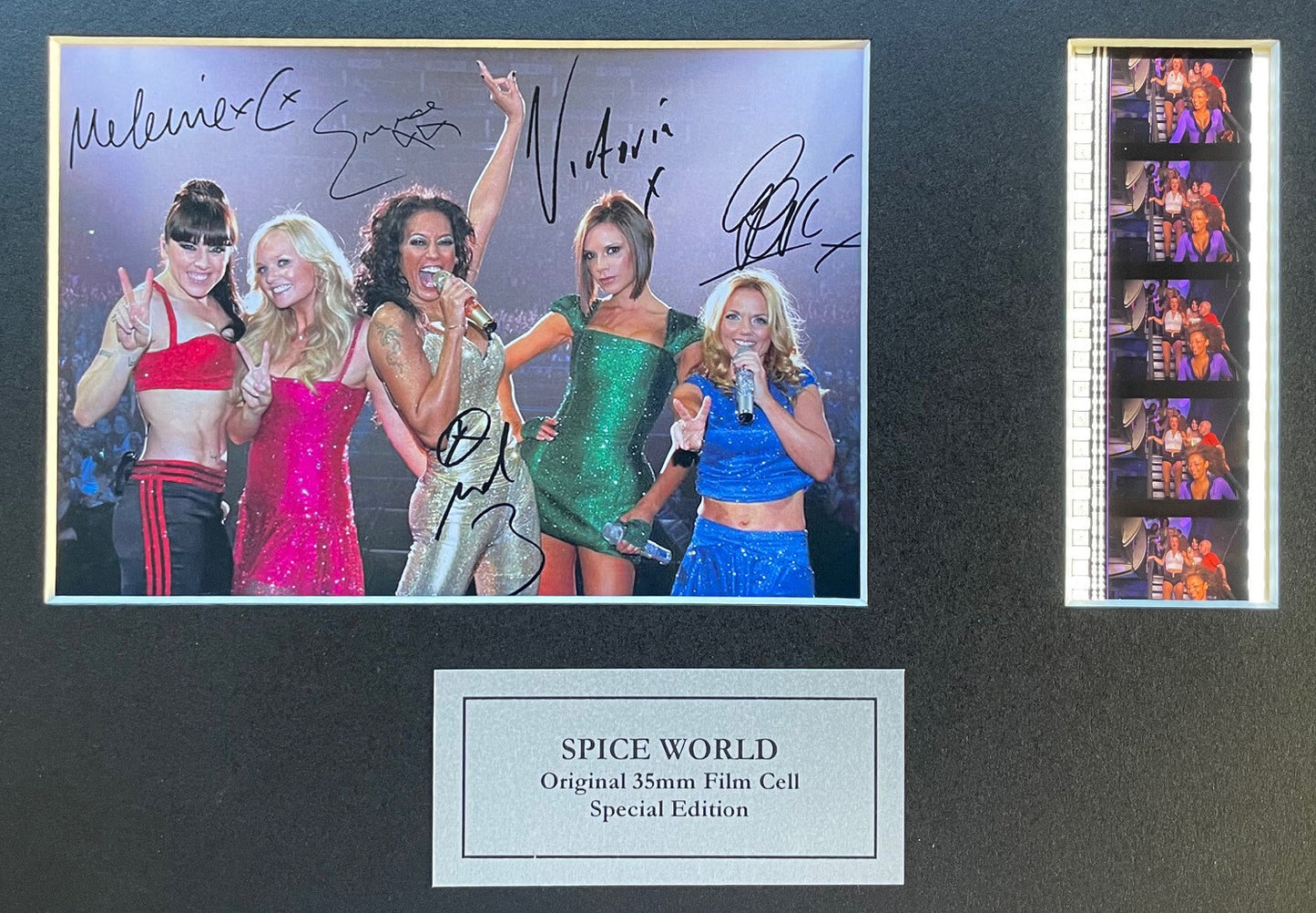 Hand crafted display featuring original film cells for the Spice Girls Fans vSR2