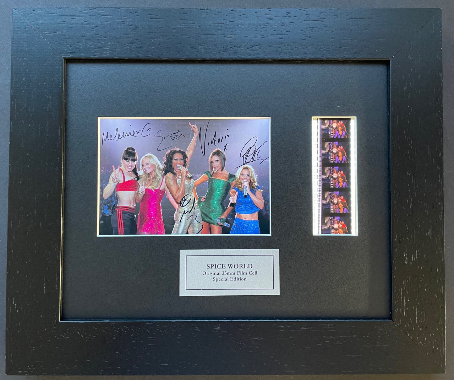 Hand crafted display featuring original film cells for the Spice Girls Fans vSR2